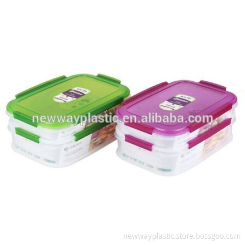 1.5L/1.6L Red and bule plastic ood container